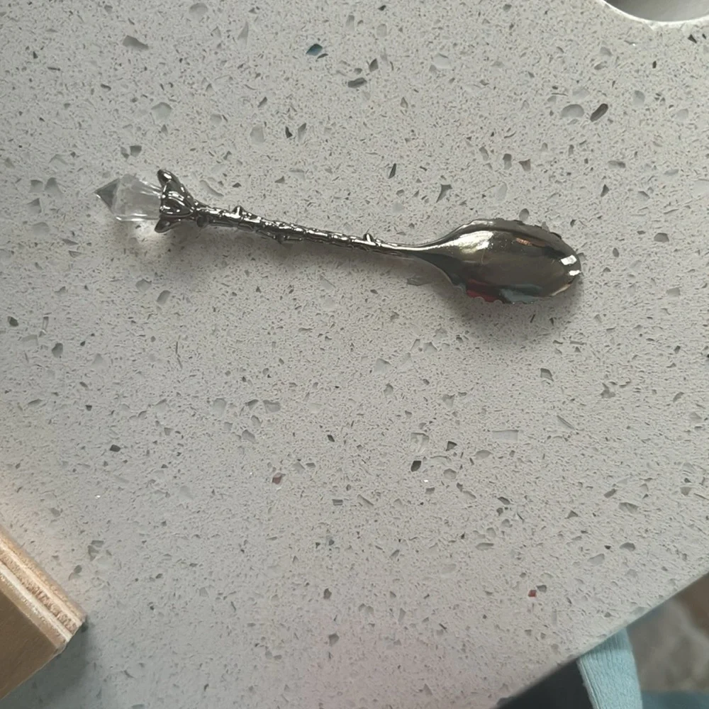 Pewter tone tea spoon - Picture 3 of 3